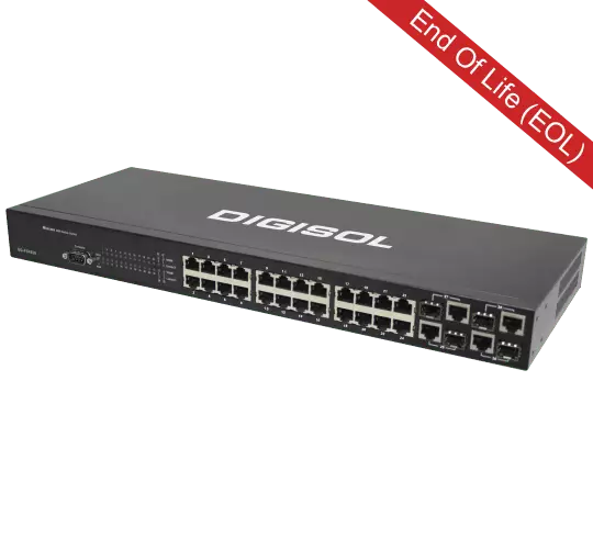 DG-FS4528 – Digisol 24/48 Port Fast Ethernet Layer 2 Managed Switch with 4 Combo Ports