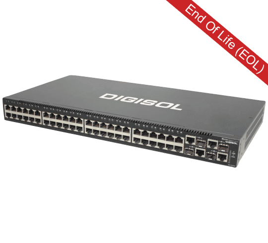 DG-FS4528/DG-FS4552 – Digisol 24/48 Port Fast Ethernet Layer 2 Managed Switch with 4 Combo Ports