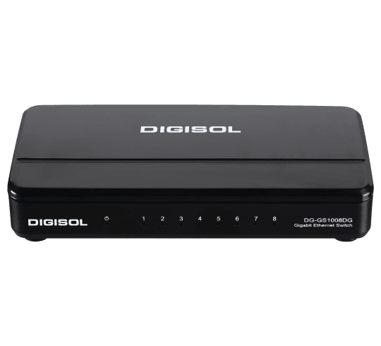 DG-GS1008DG (H/W Ver. C1) – Digisol 8 Port Gigabit Ethernet Unmanaged Desktop Switch