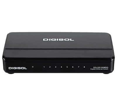 DG-GS1008DG (H/W Ver. C1) – Digisol 8 Port Gigabit Ethernet Unmanaged Desktop Switch