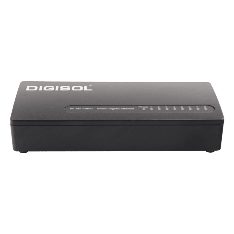 DIGISOL 8 Port 10/100/1000Mbps Gigabit Ethernet Desktop Unmanaged Switch – DIGISOL 8 Port 10/100/1000Mbps Gigabit Ethernet Desktop Unmanaged Switch –