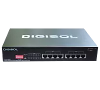 DG-GS1008PF (H/W Ver. B2) – Digisol 8 Port Gigabit Ethernet Unmanaged PoE Switch