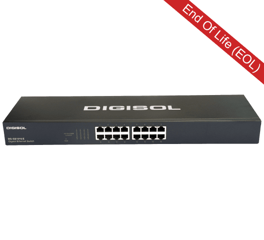 DG-GS1016/E (H/W Ver. A2) – DIGISOL 16 Port Gigabit Ethernet Unmanaged Switch