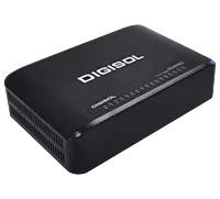 DG-GS1016D-A (H/W Ver. A1) – Digisol 16 Port Gigabit Ethernet Unmanaged Desktop Switch with External Power Adapter
