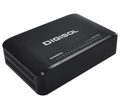DG-GS1016D-A (H/W Ver. A1) – Digisol 16 Port Gigabit Ethernet Unmanaged Desktop Switch with External Power Adapter DG-GS1016D-A (H/W Ver. A1) – Digisol 16 Port Gigabit Ethernet Unmanaged Desktop Switch with External Power Adapter