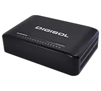 DG-GS1016D-A (H/W Ver. A1) – Digisol 16 Port Gigabit Ethernet Unmanaged Desktop Switch with External Power Adapter