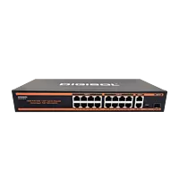 DIGISOL 16 Port PoE Gigabit Unmanaged Switch with 3 Uplink Ports – DG-GS1019PF-B