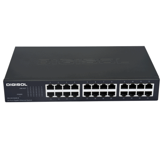 DG-GS1024D-E – Digisol 24 Port Gigabit Ethernet Unmanaged Switch