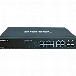 DG-GS1512HP – Digisol 8 Port Web Managed Gigabit Ethernet PoE Switch + 4 Combo Ports