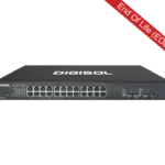 DG-GS1528HP – Digisol 24 Port Gigabit Ethernet Layer 2 Web Managed PoE+ Switch with 4 Gigabit SFP Ports