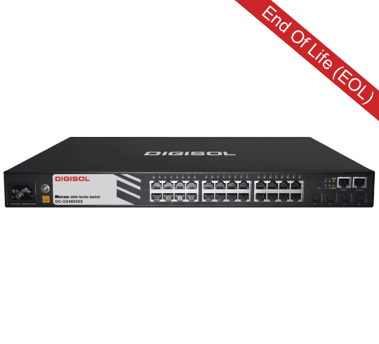 DG-GS4600SE series – Digisol 24 / 48 Port Gigabit Ethernet Access Layer 3 Switch with 4 10 Gigabit SFP+ Uplink Ports