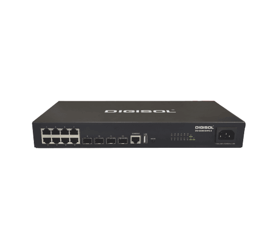 DIGISOL 8 PoE Port L2+ 10G Access Switch – DG-GS4612HPE-X