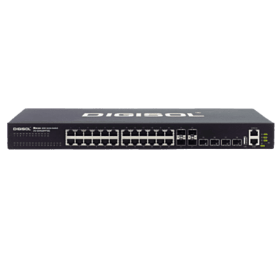 DG-GS4628HPSE2- DIGISOL 24 Port Gigabit Ethernet PoE Access Layer 3 Switch with 4 10 Gigabit SFP+ Uplink Ports