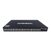 DIGISOL 48 Port Gigabit Ethernet Access Layer 3 PoE Switch with 4 10 Gigabit SFP+ Uplink Ports-DG-GS4652HPSE