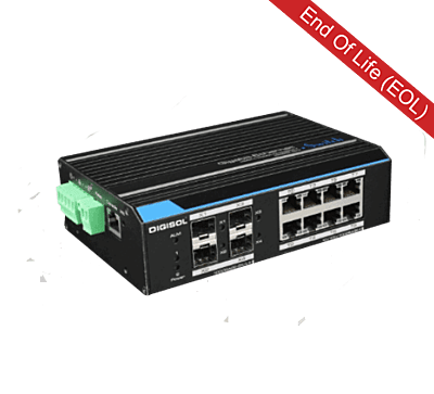 DG-IS4512E – Digisol L2 Managed Din-Rail Industrial Gigabit Switch
