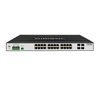 DIGISOL 24-Port Gigabit + 4G SFP L2 Managed Industrial PoE Switch – DG-IS4528HPDA