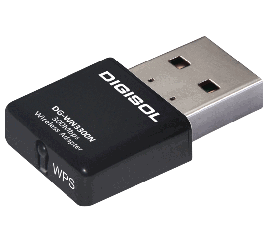 DG-WN3300N (H/W Ver. C1) – Digisol 802.11n 300Mbps Wireless USB Adapter