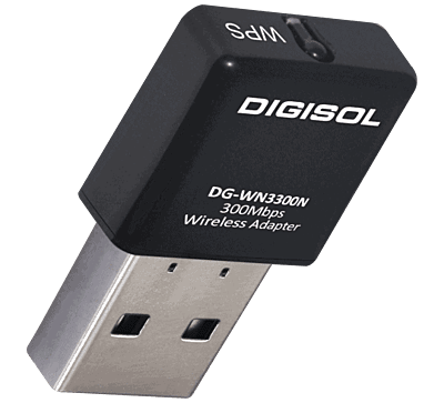 DG-WN3300N (H/W Ver. C1) – Digisol 802.11n 300Mbps Wireless USB Adapter