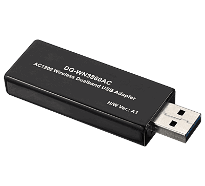 DG-WN3860AC (H/W Ver. A1) – Digisol AC1200 Dual Band Wireless 802.11ac USB Adapter