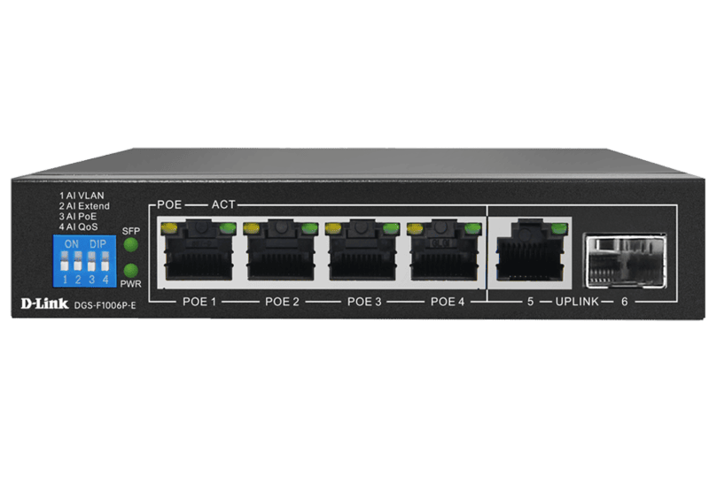 Dlink 4+2 Port POE Switch DGS-F1006P