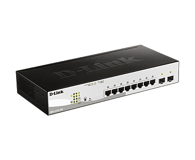 D-Link Business Web Smart 8-Port Gigabit Switch (DGS-1210-10P)