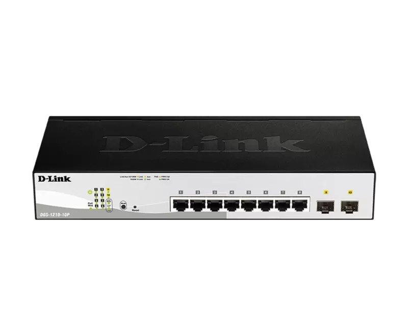 D-Link Business Web Smart 8-Port Gigabit Switch (DGS-1210-10P)