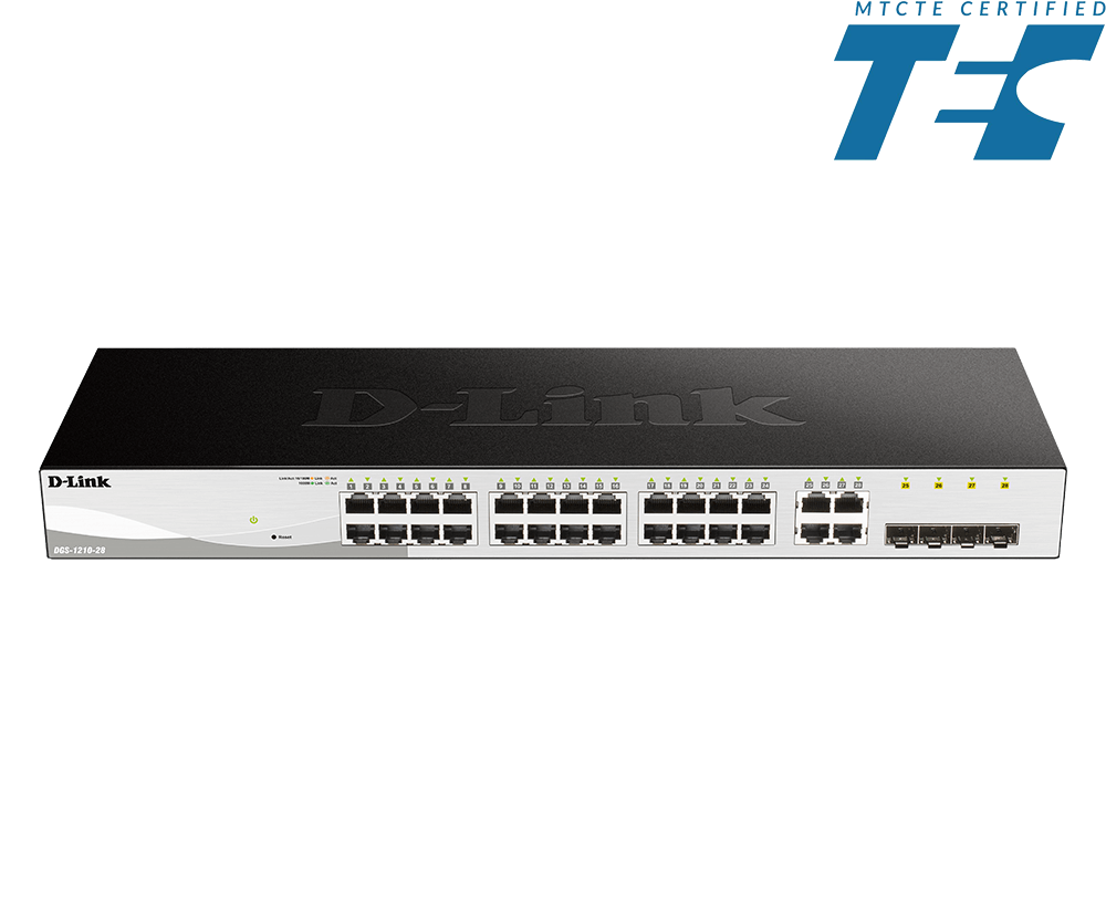 D-Link Port PoE Gigabit Smart Switch (DGS-1210-28P)