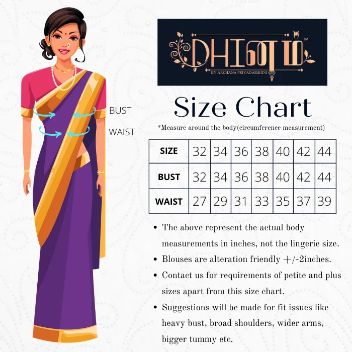 Chariot Kolam Black Blouse