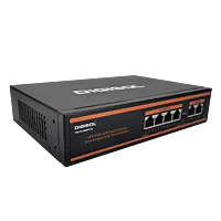 DIGISOL 4 Port PoE Fast Ethernet Unmanaged Switch with 2 Uplink Ports – DG-FS1006PF-B