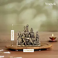 Shiv Parivar – Sacred Family Presence | Fine Brass | 5.5”