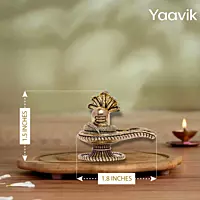 Shiv Lingam – Naga Sacred Form | Fine Brass | 1.5”