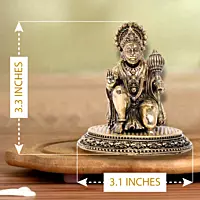 Lord Hanuman – Devotional Surrender | Fine Brass | 3.25”