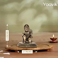 Lord Hanuman – Devotional Surrender | Fine Brass | 3.25”