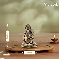 Lord Hanuman – Devotional Surrender | Fine Brass | 1.5”