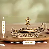 Ananthashayana Vishnu – Cosmic Rest | Fine Brass | 1.5”