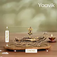 Ananthashayana Vishnu – Cosmic Rest | Fine Brass | 1.5”