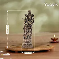 Lord Krishna – Divine Grace | Fine Brass | 8”