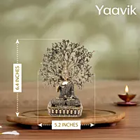 Buddha with Bodhi Tree – Enlightened Stillness | Fine Brass | 6.5”