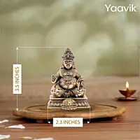 Lord Kubera – Guardian of Wealth | Fine Brass | 3.5”