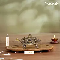 Ashtalakshmi Vastu Tortoise – Eightfold Prosperity | Fine Brass | 1”