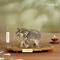 Elephant – Royal Blessings | Fine Brass | 3.5”