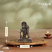 Lord Hanuman – Devotional Surrender | Fine Brass | Kneeling Form | 2.5”
