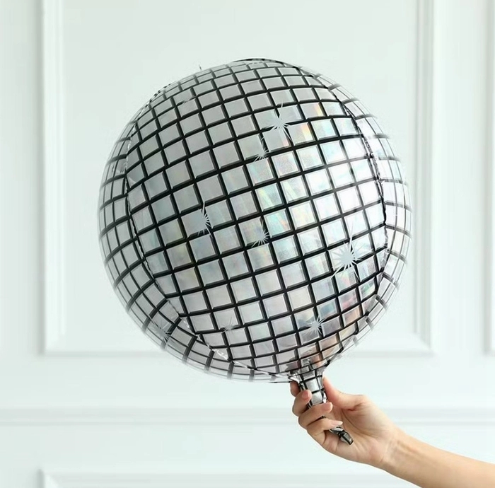 DISCO FOIL BALLOON | SILVER | PACK OF 1
