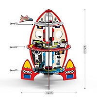 DIY Rocket Playset Doll House Space