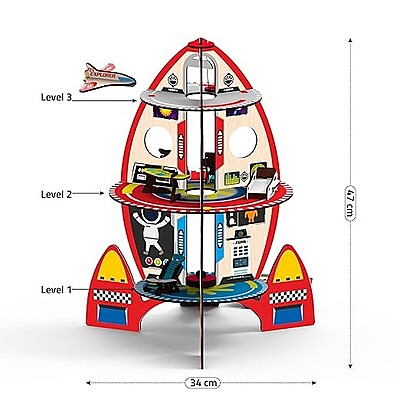 DIY Rocket Playset Doll House Space