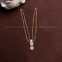 Double layered  pendant chain