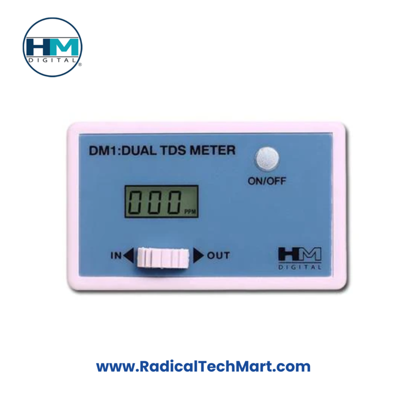 HM Digital DM-1 Dual TDS Monitor with Dual-Line LCD Display for RO Systems