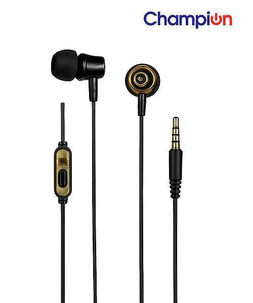 Champion CHAMP 401 Wired In-Ear Earphones with Mic | High-Quality Super Bass, Clear Sound & Comfortable Fit Champion CHAMP 401 Wired In-Ear Earphones with Mic | High-Quality Super Bass, Clear Sound & Comfortable Fit