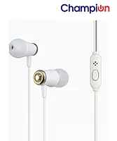 Champion CHAMP 401 Wired In-Ear Earphones with Mic | High-Quality Super Bass, Clear Sound & Comfortable Fit Champion CHAMP 401 Wired In-Ear Earphones with Mic | High-Quality Super Bass, Clear Sound & Comfortable Fit