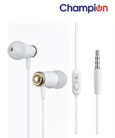Champion CHAMP 401 Wired In-Ear Earphones with Mic | High-Quality Super Bass, Clear Sound & Comfortable Fit Champion CHAMP 401 Wired In-Ear Earphones with Mic | High-Quality Super Bass, Clear Sound & Comfortable Fit